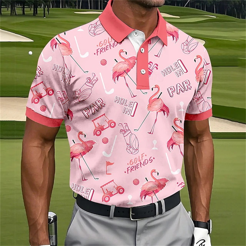 Golf Equipment For Women - Fashion 3d Print Flamingo Graphic Polo