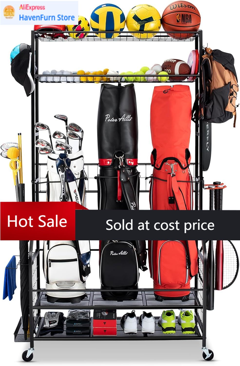 Activity priceGolf Bag Storage - Golf Equipment Garage Organizer review and price