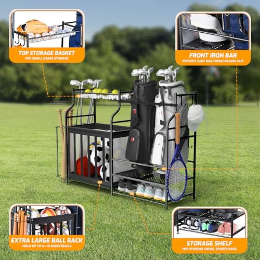 Sports Equipment Organizer Rac - Golf Equipment Garage Organizer review and price