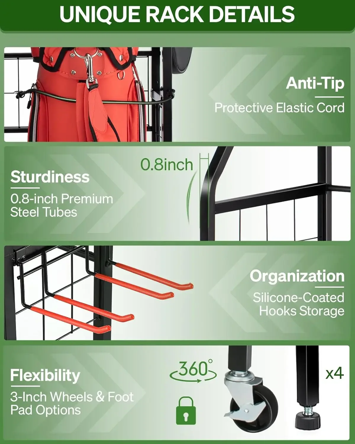 Golf Bag Storage Garage Organi - Golf Equipment Garage Organizer review and price