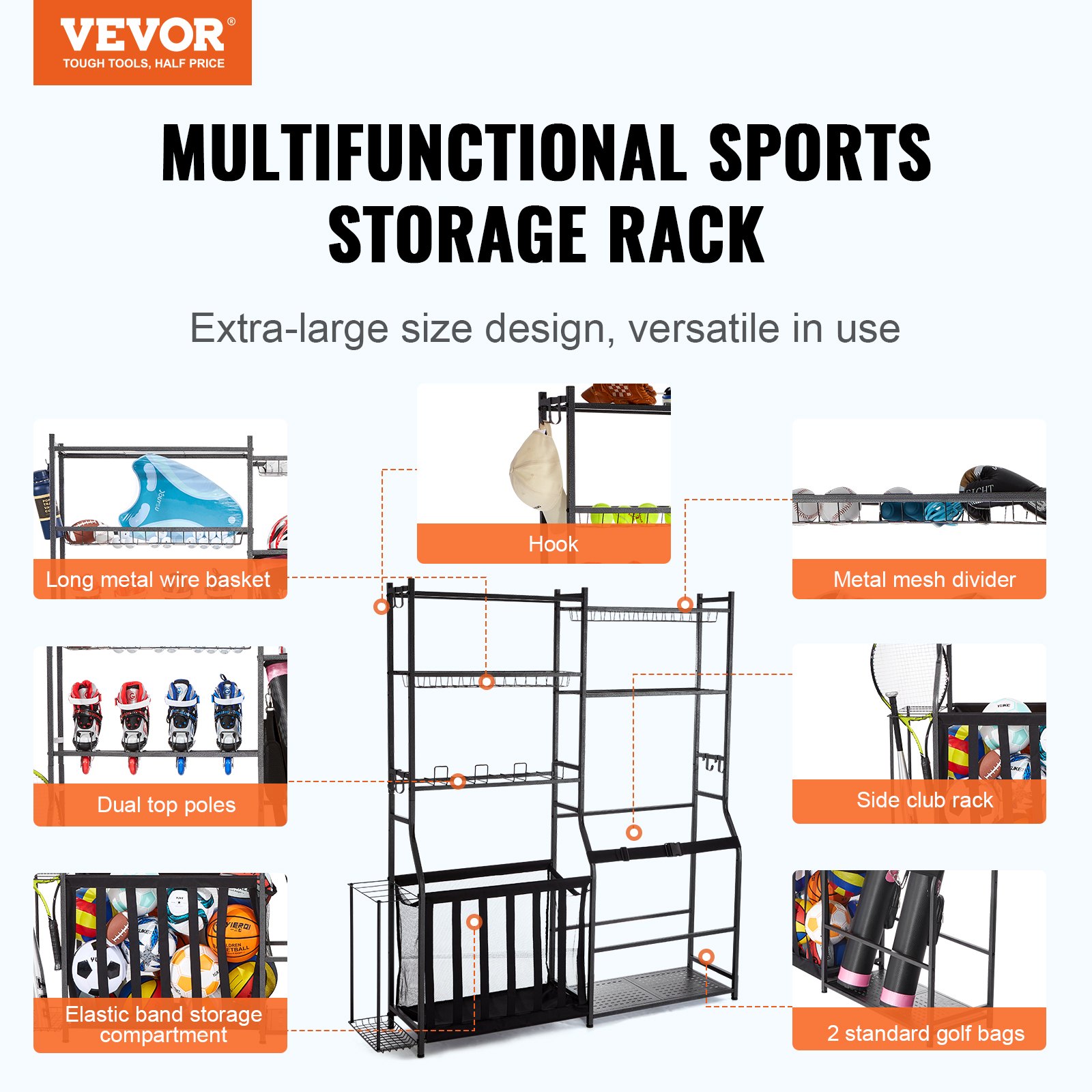 Golf Storage Garage Organizer, - Golf Equipment Garage Organizer review and price