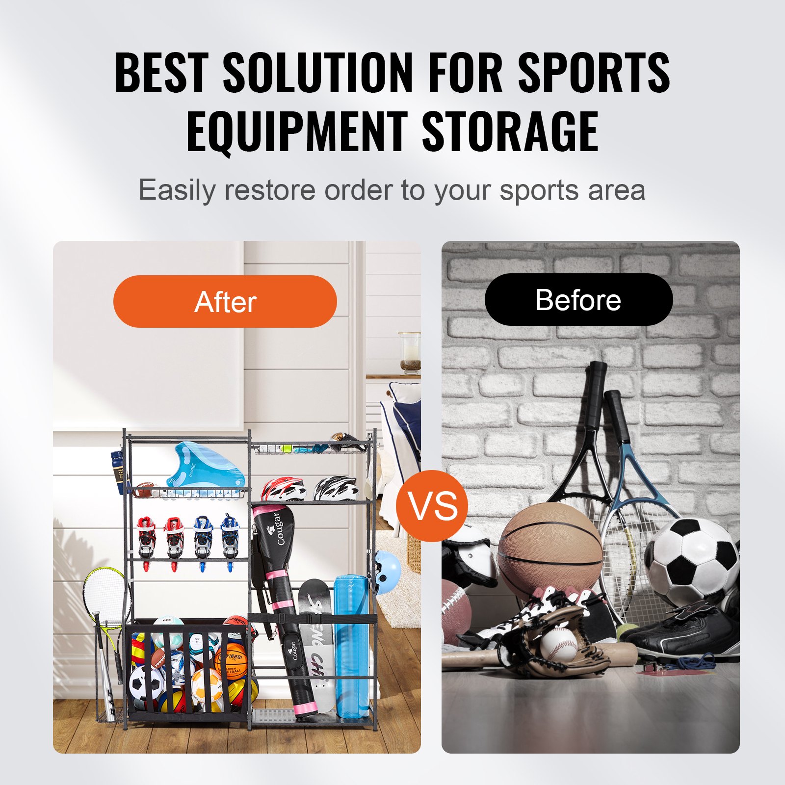 Golf Storage Garage Organizer, - Golf Equipment Garage Organizer review and price