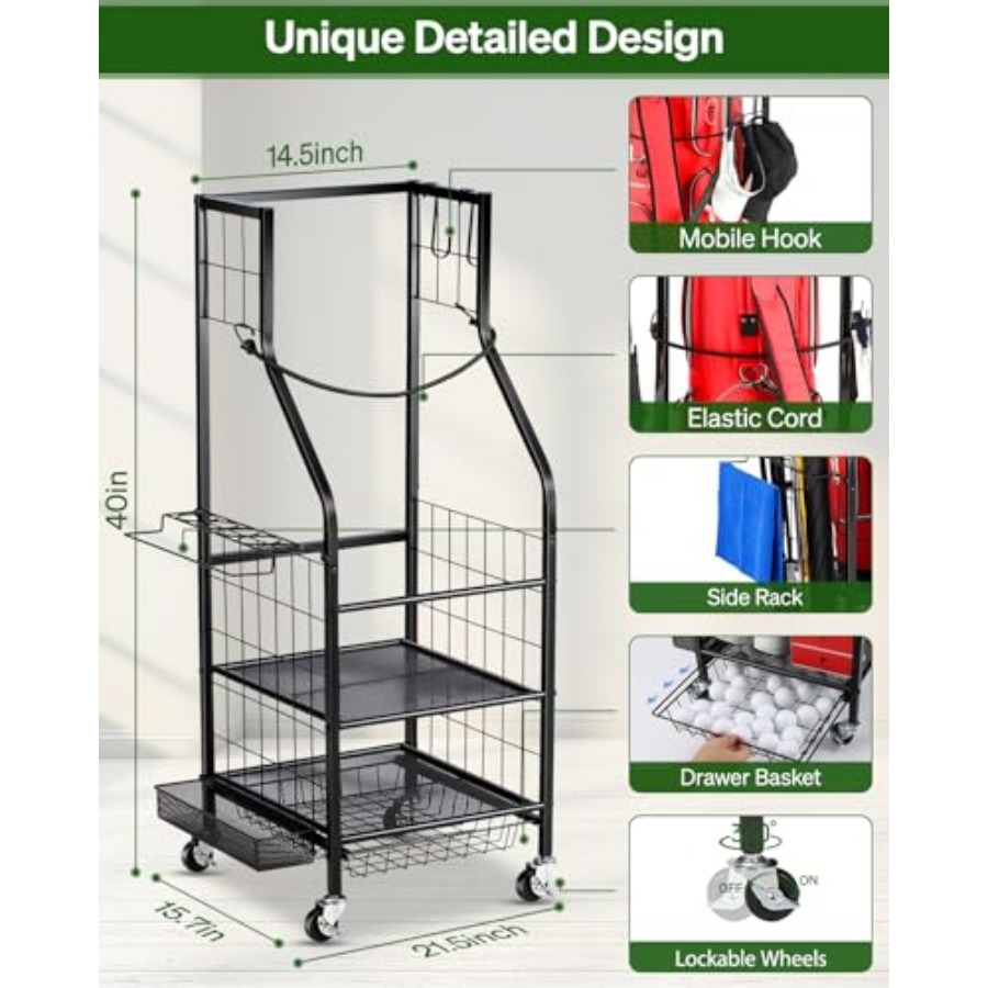Golf Bags Storage Garage Organ - Golf Equipment Garage Organizer review and price