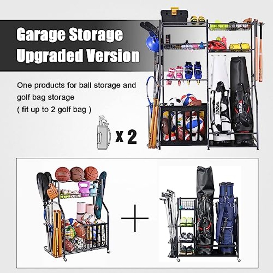 Garage Sports Equipment Storag - Golf Equipment Garage Organizer review and price