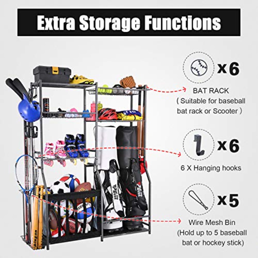 Garage Sports Equipment Storag - Golf Equipment Garage Organizer review and price