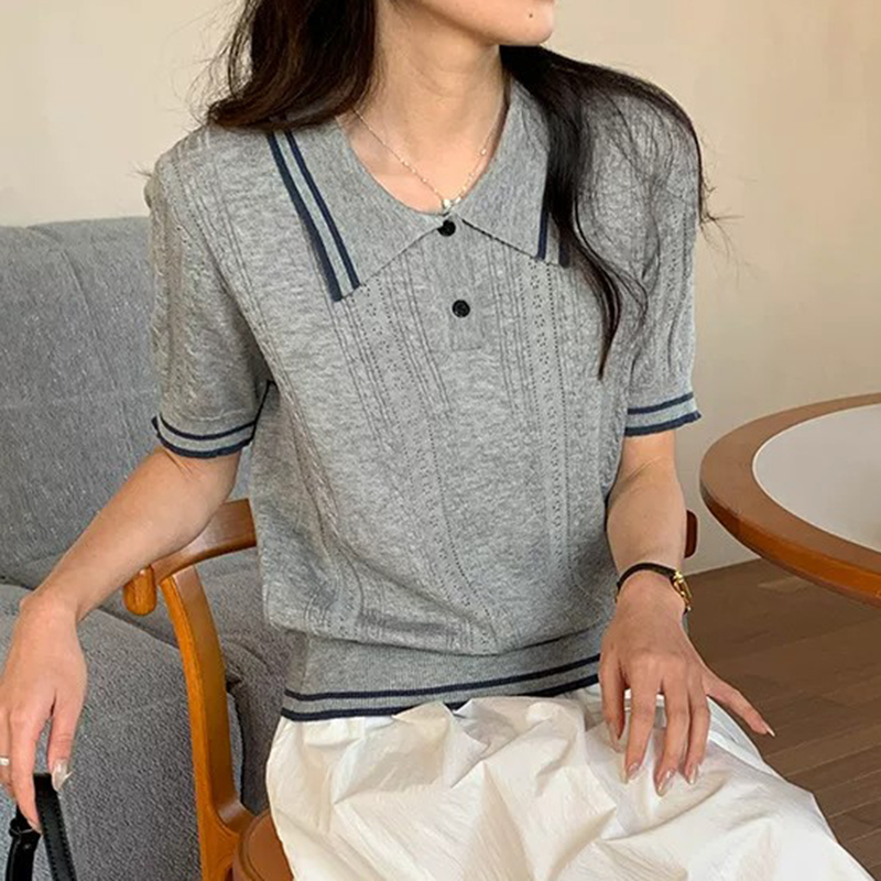 Short Sleeve Polo Neck Knit To - Golf Equipment For Women review and price