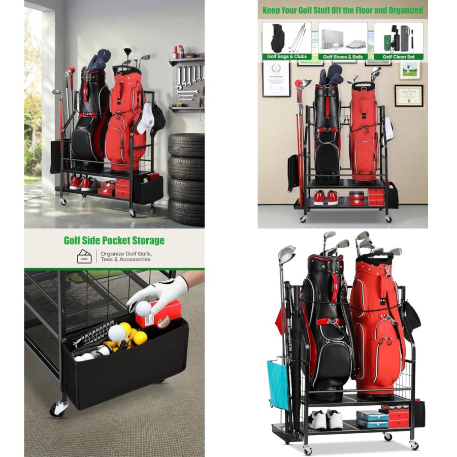 Golf Bag Storage Garage Organi - Golf Equipment Garage Organizer review and price