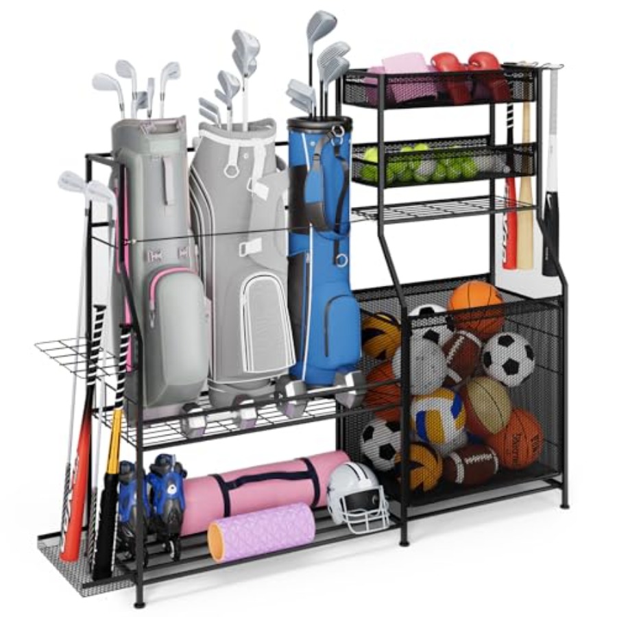 Garage Sports Equipment Organi - Golf Equipment Garage Organizer review and price