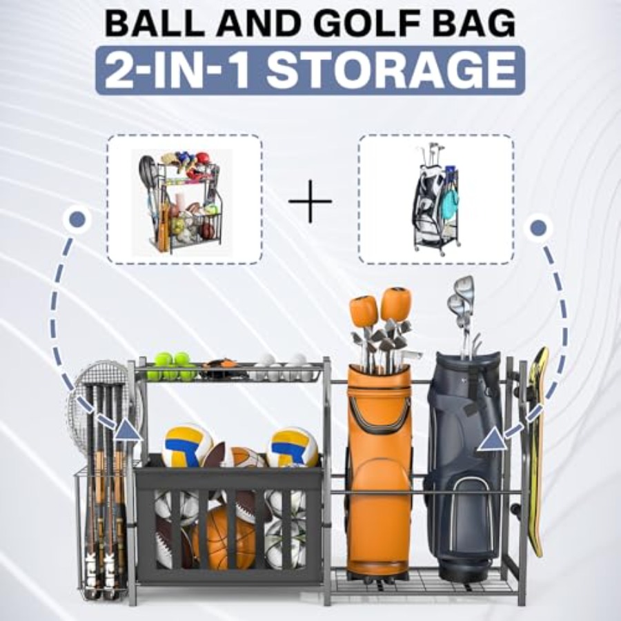 Garage Sports Equipment Organi - Golf Equipment Garage Organizer review and price