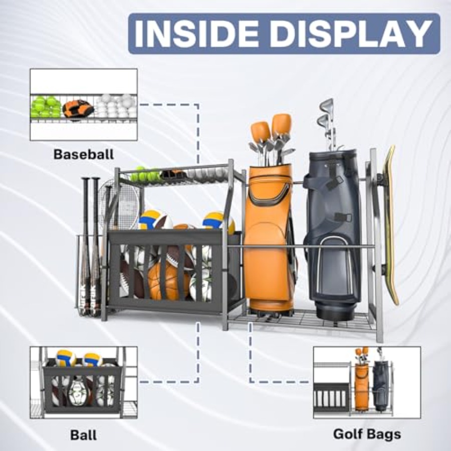 Garage Sports Equipment Organi - Golf Equipment Garage Organizer review and price