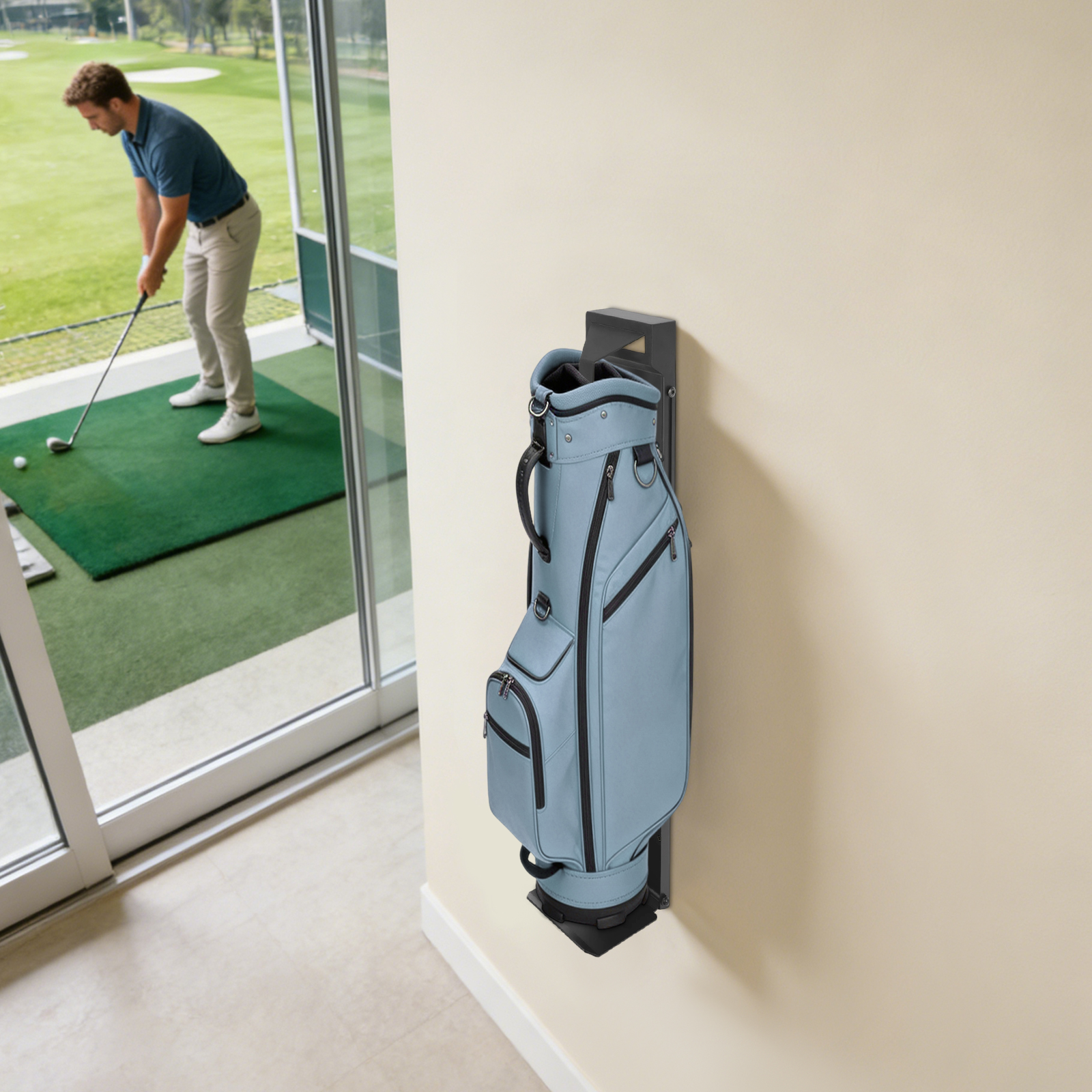 Wall Mount Golf Bag Holder Stu - Golf Equipment Garage Organizer review and price