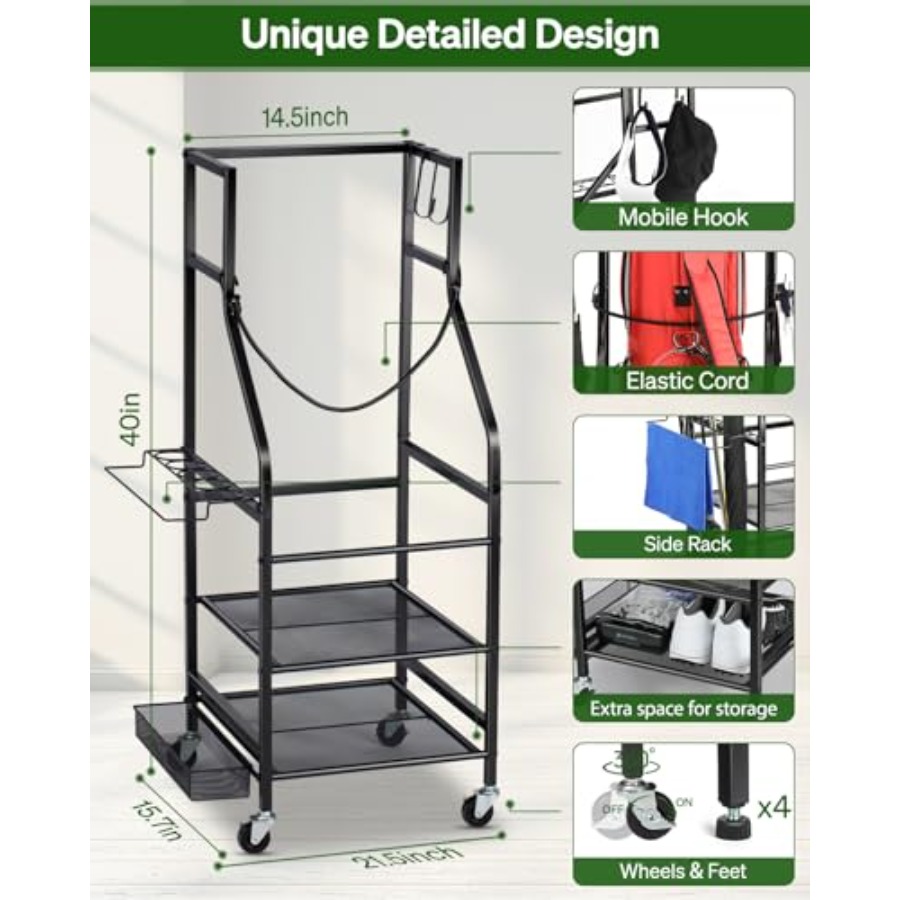 Golf Bags Storage Garage Organ - Golf Equipment Garage Organizer review and price